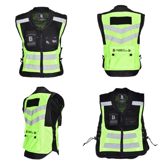GHOST RACING GR-Y06 Gilet de moto de sécurité réfléchissant, M, L, XL, XXXL, XXL