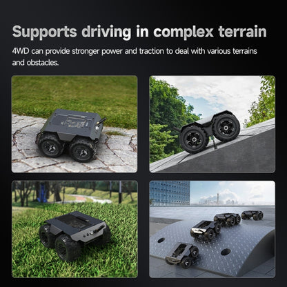 Waveshare WAVE ROVER Flexible Expandable 4WD Mobile Robot Chassis, Onboard ESP32 Module, US Plug, EU Plug, UK Plug