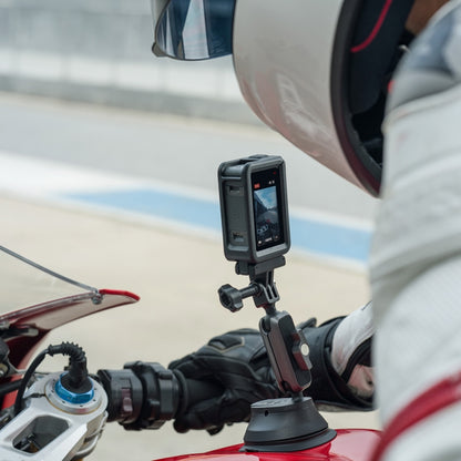 Original Double-ball 360 Degree Rotating Car Suction Cup Holder for DJI Osmo Action 3, Original Suction Cup Holder