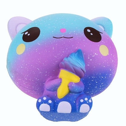 3 PCS Ice Cream Cat Cute Soft Squeeze Scented Toy Gift for Kid Size:11*7*8cm