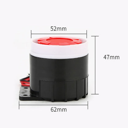 BJ-1K High-Decibel Active Buzzer Dual Audio Electronic Siren Alarm Wall-Mounted Anti-Theft Buzzer, Voltage:, 12V, 24V, BJ-1K 220V 120dB