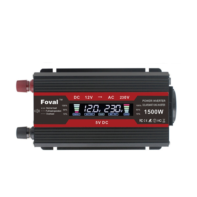 LCD Smart Home Car Inverter 12V To 220V Power Converter, 1500W, 2000W, 2600W, 3000W