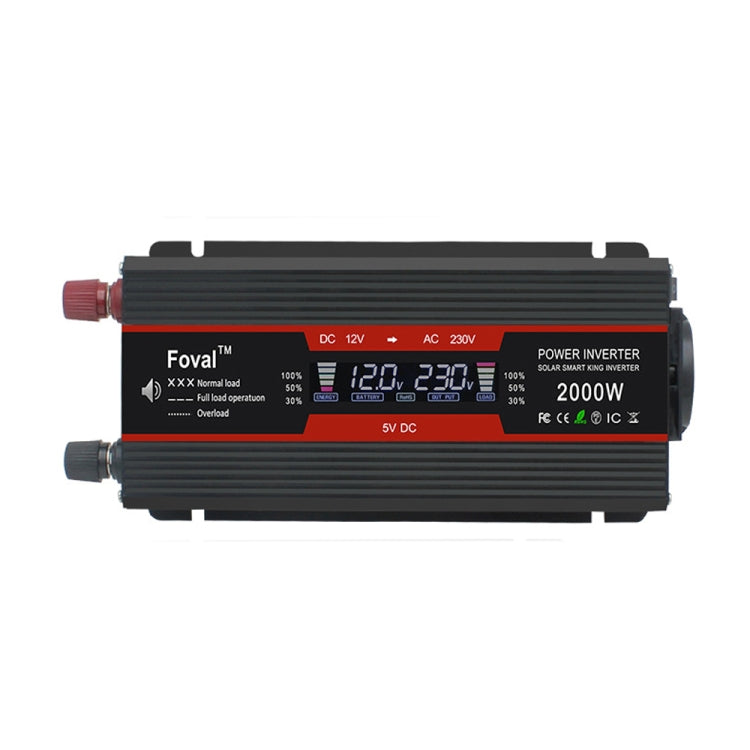 LCD Smart Home Car Inverter 12V To 220V Power Converter, 1500W, 2000W, 2600W, 3000W