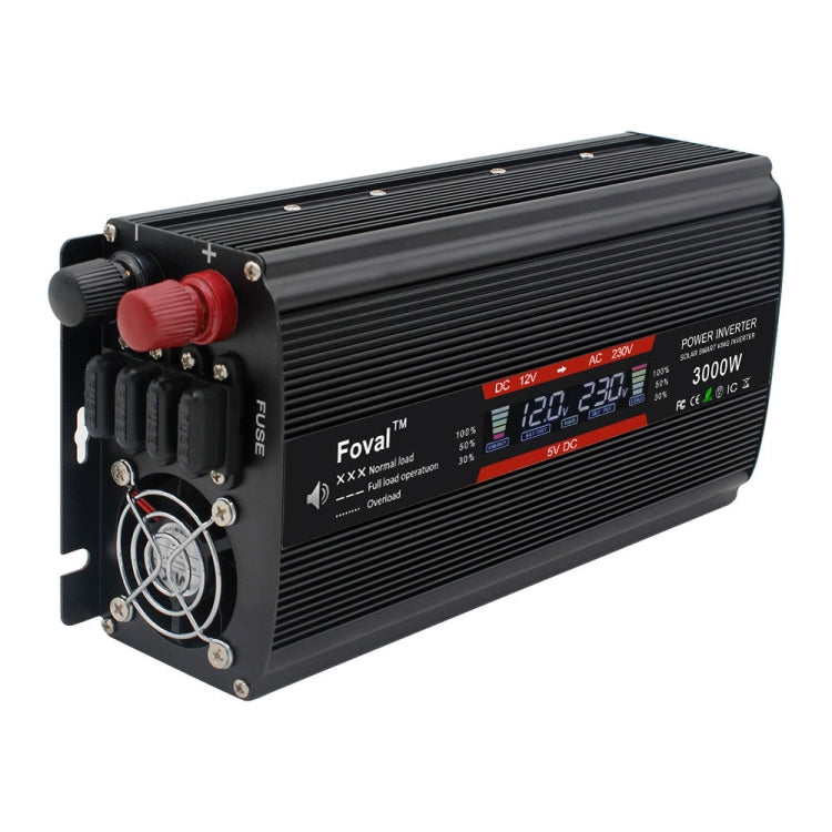 LCD Smart Home Car Inverter 12V To 220V Power Converter, 1500W, 2000W, 2600W, 3000W