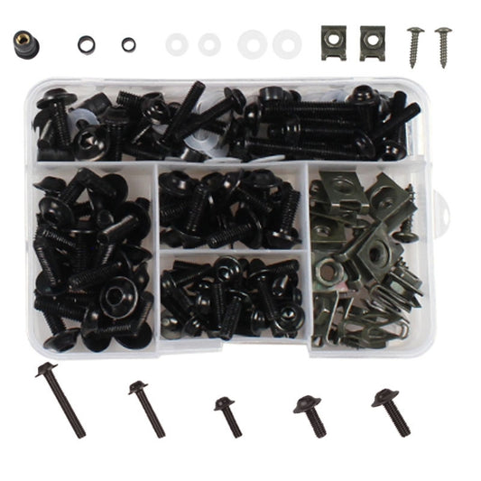 177 PCS/ Box Motorcycle Modification Accessories Windshield Cover Set Screw, Black, Red, Gold, Blue, Silver, Green