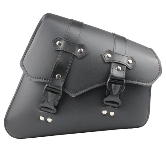 حقيبة جانبية للدراجة النارية، حقيبة جانبية مثلثة الشكل سهلة الفك، حقيبة جلدية للدراجات، حقيبة جانبية للدراجة النارية