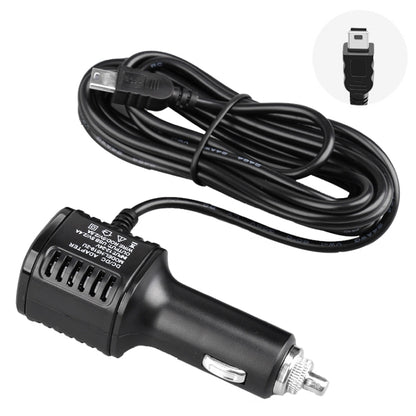 Chargeur de voiture H519, cordon d'alimentation pour enregistreur de conduite, double USB avec écran de charge, spécifications : Mini droit, Mini coude droit