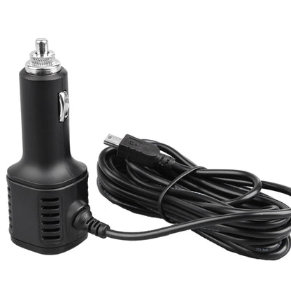 Chargeur de voiture H519, cordon d'alimentation pour enregistreur de conduite, double USB avec écran de charge, spécifications : Mini droit, Mini coude droit