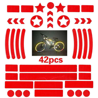 Autocollant Réfléchissant Nid d'Abeille pour Vélo Bande Avertissement Grille Logo Réfléchissant Nuit