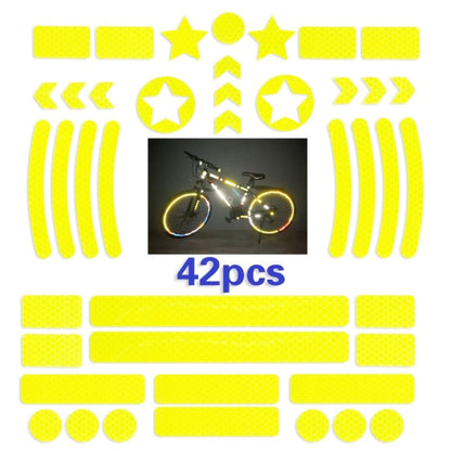 Autocollant Réfléchissant Nid d'Abeille pour Vélo Bande Avertissement Grille Logo Réfléchissant Nuit