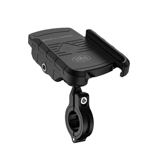 Support de téléphone portable à chargement sans fil pour moto M9, support de navigation pour téléphone portable à chargement rapide 15W, M9 (noir), M9 (bleu), M9 (rouge), M9 (gris)