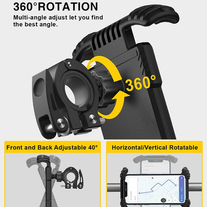 H18 Bicycle Mobile Phone Bracket Motorcycle Single-Handed Operation Mobile Phone Navigation Frame, H18