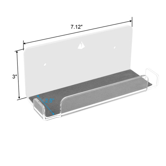 Game Console Wall Storage Bracket Game Console Accessories Storage Rack For Nintendo Switch, Acrylic Transparent, Acrylic Black