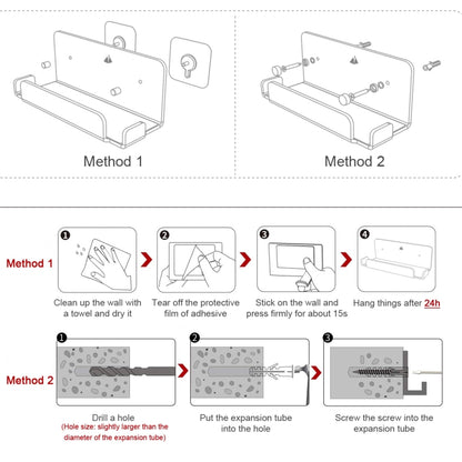 Game Console Wall Storage Bracket Game Console Accessories Storage Rack For Nintendo Switch, Acrylic Black, Acrylic Transparent