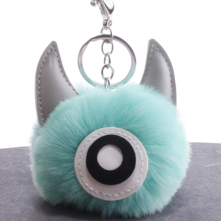 3 PCS Cartoon Croissant Hair Ball Keychain Pendant Bag Car Pendant, Wine Red, Grey, Tender Pink, Turmeric, Rose Red, Army Green, Lake Blue, Light Pink, Purple, White, Watermelon Red, Beige, Khaki, Royal Blue, Yellow, Lotus Root Pink, Mint Green, Pink, ...