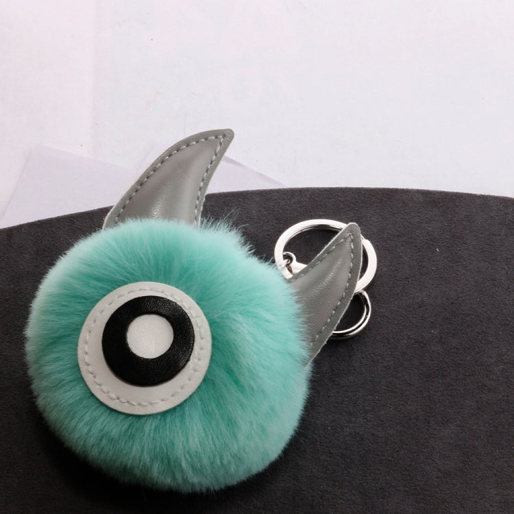 3 PCS Cartoon Croissant Hair Ball Keychain Pendant Bag Car Pendant, Wine Red, Grey, Tender Pink, Turmeric, Rose Red, Army Green, Lake Blue, Light Pink, Purple, White, Watermelon Red, Beige, Khaki, Royal Blue, Yellow, Lotus Root Pink, Mint Green, Pink, ...