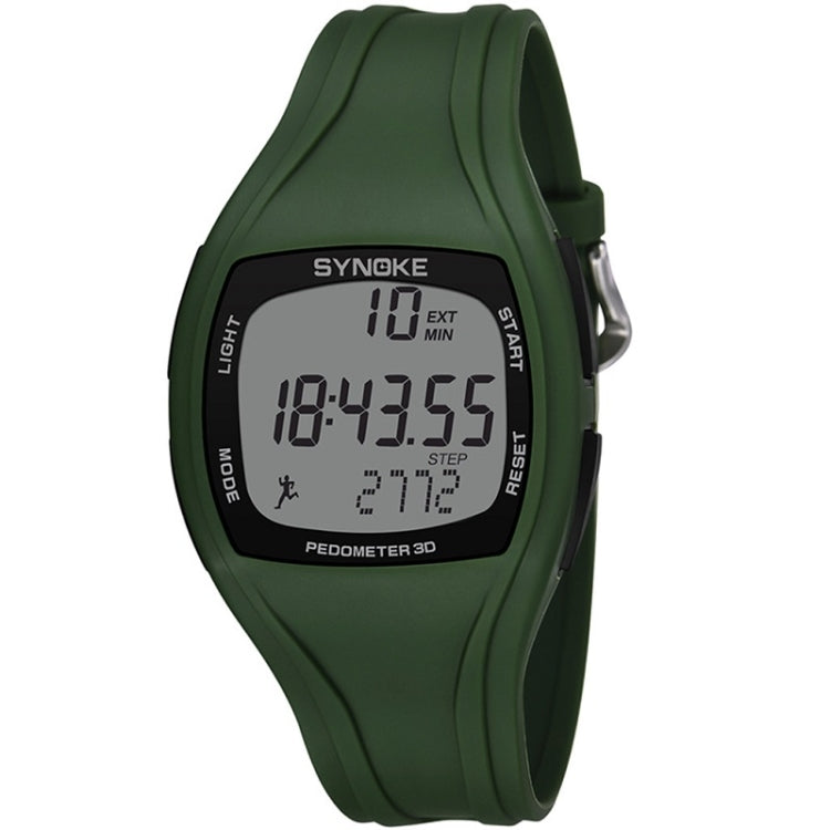 SYNOKE 9105 Multifonctionnel Enregistrement sportif Montre électronique étanche podomètre, Vert armée, Gris, Bleu marine, Noir, Blanc