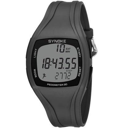 SYNOKE 9105 Multifonctionnel Enregistrement sportif Montre électronique étanche podomètre, Vert armée, Gris, Bleu marine, Noir, Blanc