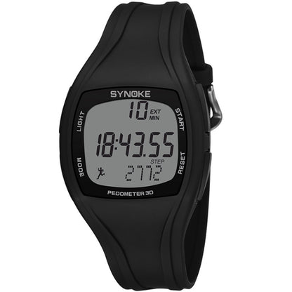 SYNOKE 9105 Multifonctionnel Enregistrement sportif Montre électronique étanche podomètre, Vert armée, Gris, Bleu marine, Noir, Blanc