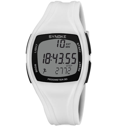 SYNOKE 9105 Multifonctionnel Enregistrement sportif Montre électronique étanche podomètre, Vert armée, Gris, Bleu marine, Noir, Blanc