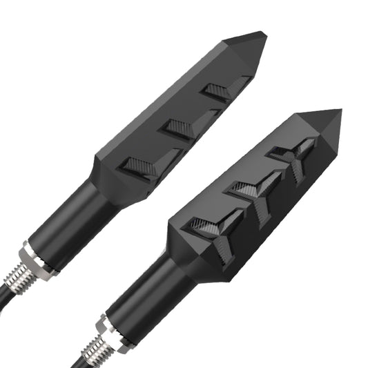 زوج واحد من مصابيح التوجيه الخلفية LED للدراجات النارية VS6-6، 12 فولت، مع إضاءة تدفق الماء ومصابيح الانعطاف، VS6-6