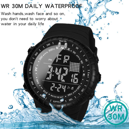 Montre électronique multifonctionnelle de sport SYNOKE 8209, étanche, lumineuse, avec alarme, pour homme