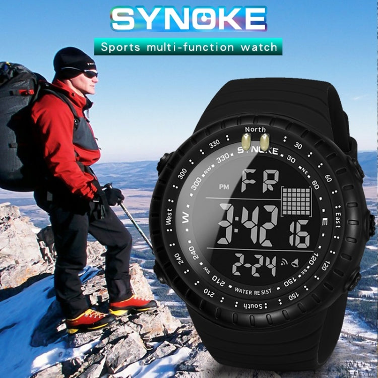 Montre électronique multifonctionnelle de sport SYNOKE 8209, étanche, lumineuse, avec alarme, pour homme