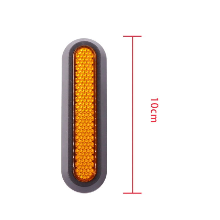 Housse décorative latérale quatre voies pour roue de trottinette électrique avec bandes réfléchissantes et vis pour Xiaomi Mijia 1S / Pro 2, Rouge, Jaune