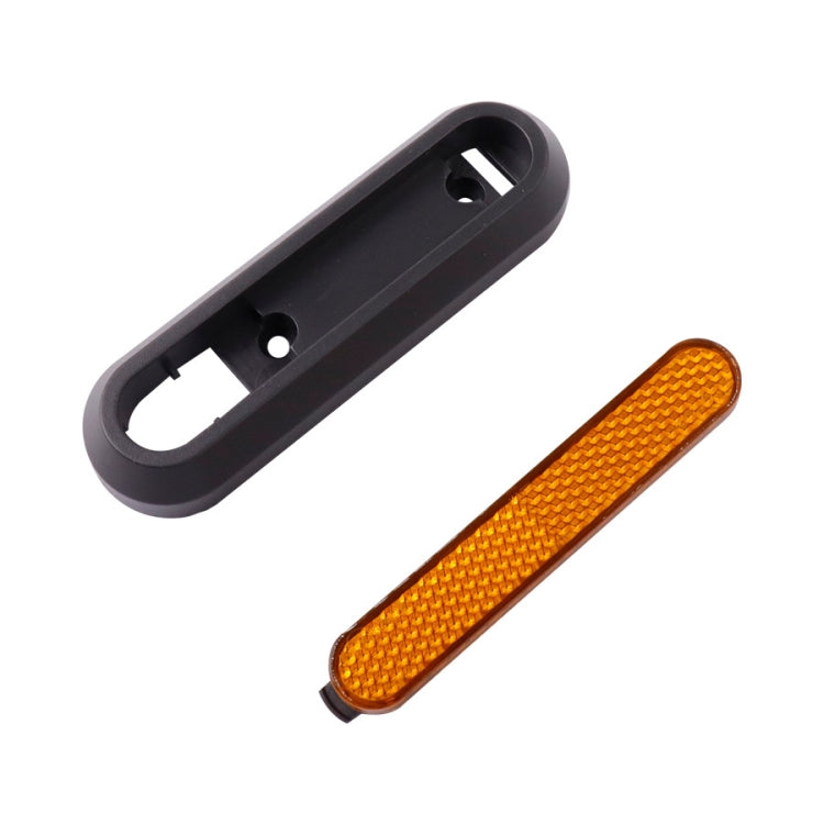 Housse décorative latérale quatre voies pour roue de trottinette électrique avec bandes réfléchissantes et vis pour Xiaomi Mijia 1S / Pro 2, Rouge, Jaune