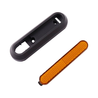 Housse décorative latérale quatre voies pour roue de trottinette électrique avec bandes réfléchissantes et vis pour Xiaomi Mijia 1S / Pro 2, Rouge, Jaune