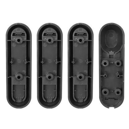 Housse décorative latérale quatre voies pour roue de trottinette électrique avec bandes réfléchissantes et vis pour Xiaomi Mijia 1S / Pro 2, Rouge, Jaune