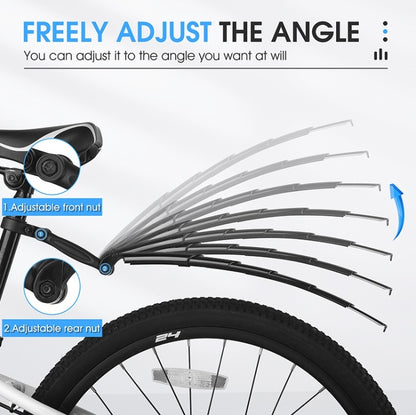 Garde-boue pliables rétractables WEST BIKING pour VTT, Garde-boue WEST BIKING