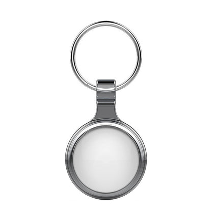 T1 Intelligent Bluetooth 5.0 Locator Bidirectional Alarm Tracker with Keychain, White, Black