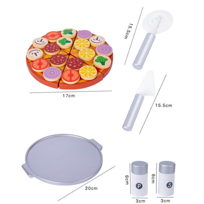 Acarebanny Wooden Simulation Barbecue Pizza Oven Children Pretend Play Toy, Acarebanny Pizza Oven