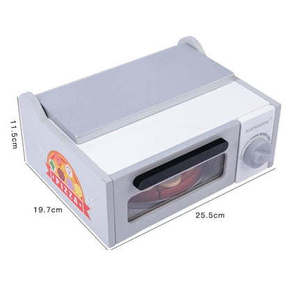 Acarebanny Wooden Simulation Barbecue Pizza Oven Children Pretend Play Toy, Acarebanny Pizza Oven