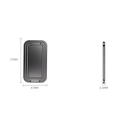 Square Folding Metal Holder Rotating Back Stick Desktop Phone Ring Holder, Square Folding (Black), Square Folding (Rose Gold), Square Folding (Space Silver)