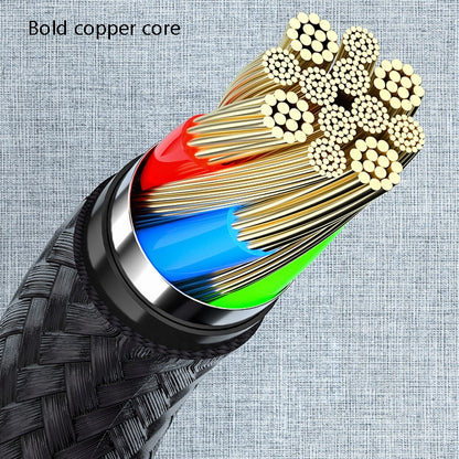 4 PCS 2.4A USB-C / Type-C to USB Braided Fast Charging Sync Data Cable, Length:, 0.25m (Red), 0.25m (Blue), 0.25m (Black), 0.25m (Silver), 1m (Red), 1m (Blue), 1m (Black), 1m (Silver), 1.5m (Red), 1.5m (Blue), 1.5m (Black), 1.5m (Silver), 2m (Red)     ...