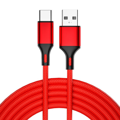4 PCS 2.4A USB-C / Type-C to USB Braided Fast Charging Sync Data Cable, Length:, 0.25m (Red), 0.25m (Blue), 0.25m (Black), 0.25m (Silver), 1m (Red), 1m (Blue), 1m (Black), 1m (Silver), 1.5m (Red), 1.5m (Blue), 1.5m (Black), 1.5m (Silver), 2m (Red)     ...