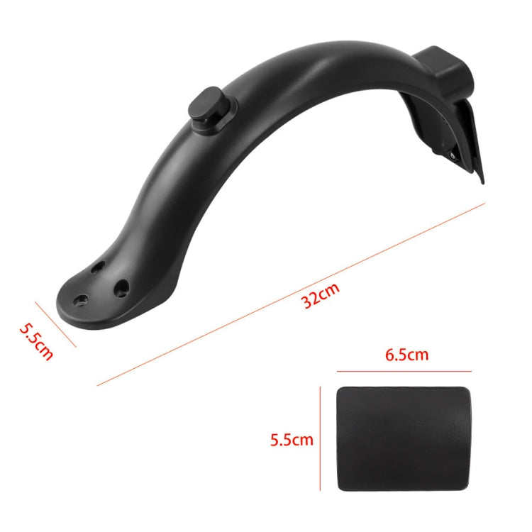 X0130 Kit d'outils comprenant un support de garde-boue arrière de trottinette électrique, un capuchon de vis de feu arrière pour Xiaomi Mijia M365 Pro 2, ensemble noir, ensemble rouge