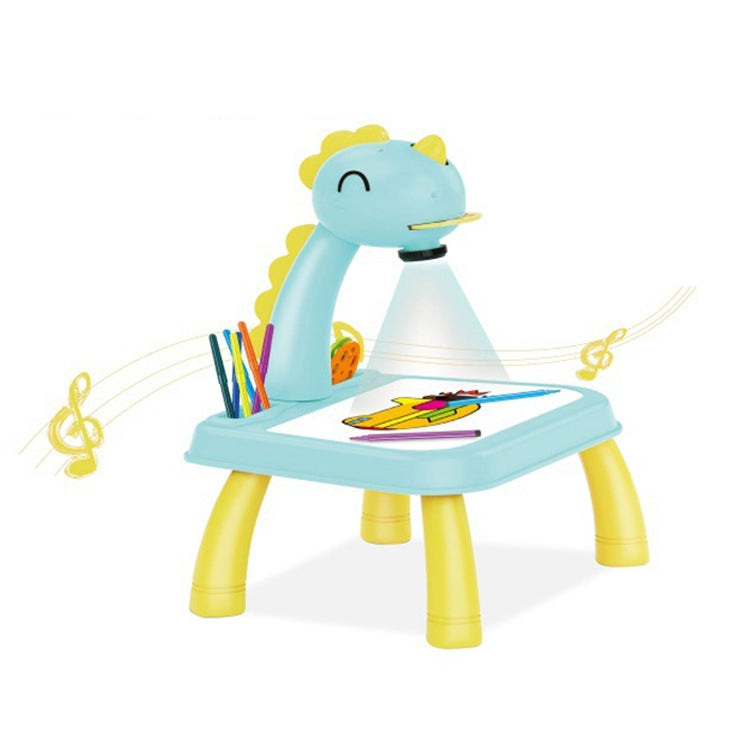 Tableau d'écriture multifonctionnel de projection pour enfants, sans stylo aquarelle, style :, Girafe Jaune, Bleu (Sans projection), Rose (Sans projection), Girafe Rose, Dinosaure Bleu, Dinosaure Rose