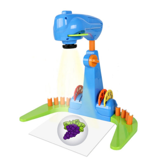 Tableau d'écriture et de dessin à projection multifonctionnel pour enfants, sans stylo aquarelle, bleu, violet