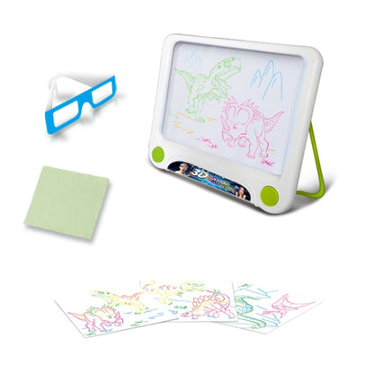 Multifunctional Luminous 3D Children Drawing Board, Without Watercolor Pen, Style:, 3D Space, 3D Dinosaur, 3D Ocean, Luminous Space, Luminous Ocean, Luminous Dinosaur