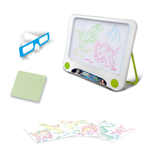 Tableau de dessin 3D multifonctionnel lumineux pour enfants, sans stylo aquarelle, Style : Espace 3D, Dinosaure 3D, Océan 3D, Espace Lumineux, Océan Lumineux, Dinosaure Lumineux
