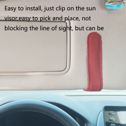 529 Car Sun Visor Glasses Clip Sunglasses Holder, Black, Beige, Red, Gray