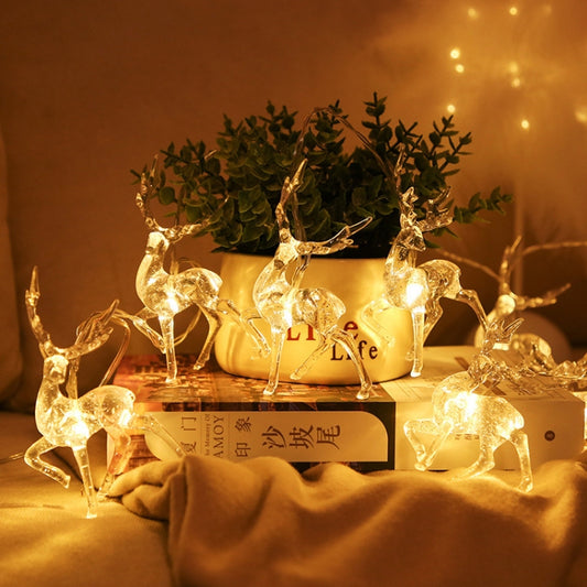 Guirlande lumineuse éléphant de Noël pour décoration de fêtes, spécifications : 1,5 m 10 LED boîtier à piles, 3 m 20 LED boîtier à piles, 6 m 40 LED boîtier à piles, 3 m 20 LED alimentation USB, 6 m 40 LED alimentation USB