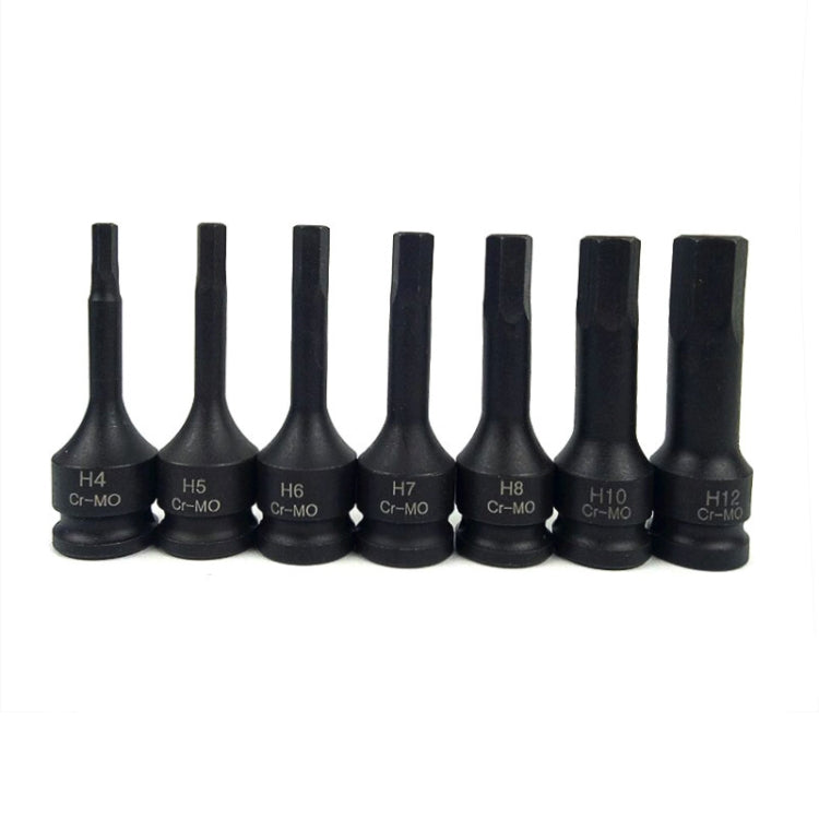 Lot de 7 douilles pneumatiques 3/8 pouces, type 7089 H, type 7093 T, type 7092 M