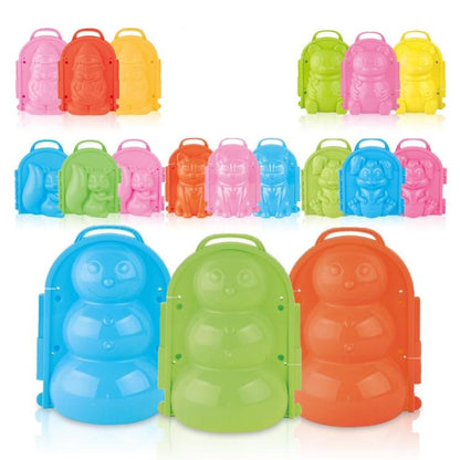 3 PCS Children Winter Outdoor Toy 3D Snow & Sand Mould Tool, Random Colors Delivery, Style:, 3 PCS Elf, 3 PCS Bear, 3 PCS Cat, 3 PCS Squirrel, 3 PCS Rabbit