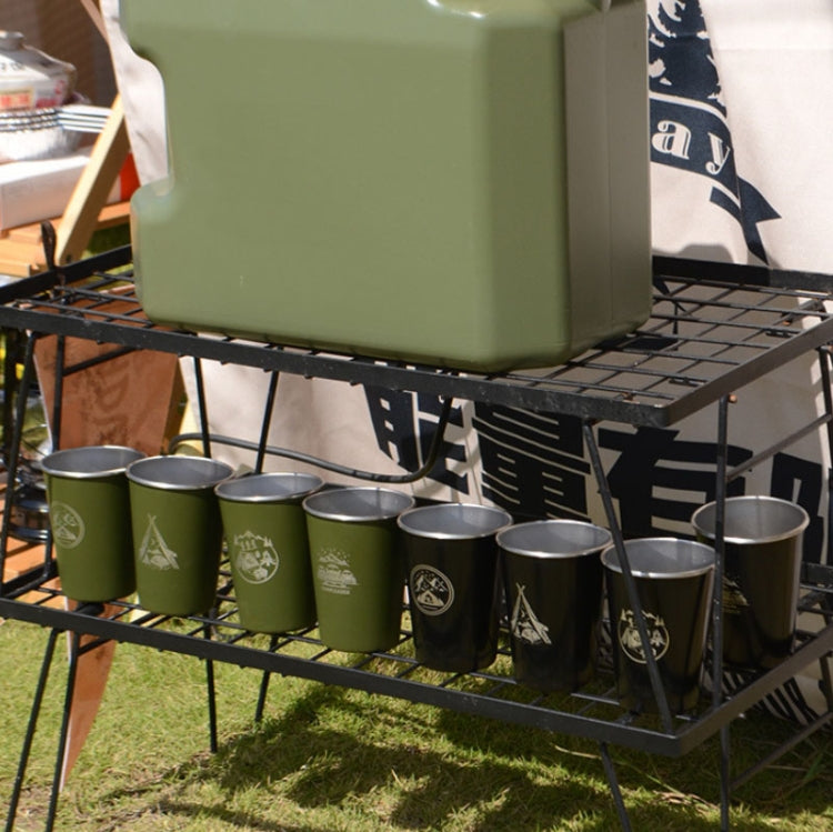 4 PCS / Set Outdoor Picnic Stainless Steel Cup, With Storage Bag (White), With Storage Bag (Black), With Storage Bag (Army Green), With Storage Bag (Dark Blue), With Storage Bag+Silicone Holder (White), With Storage Bag+Silicone Holder (Black)         ...