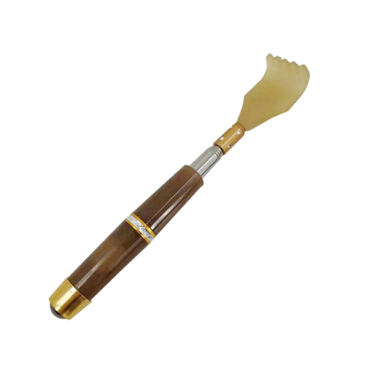 Magnetic Tickling Retractable Back Scratcher, Brown, Ink Green, Pink, Blue