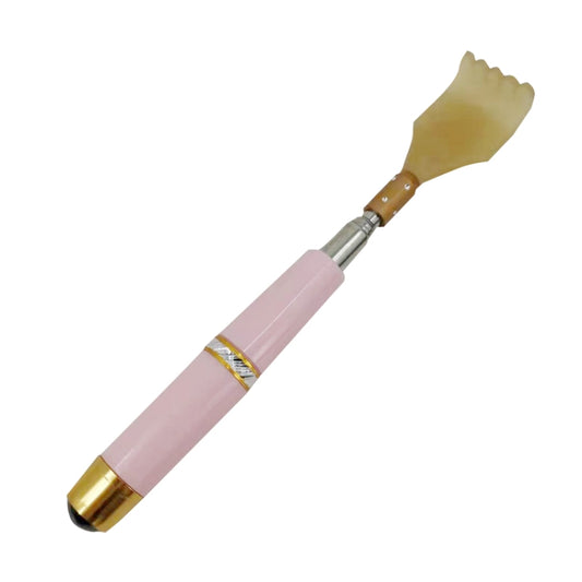 Magnetic Tickling Retractable Back Scratcher, Brown, Ink Green, Pink, Blue